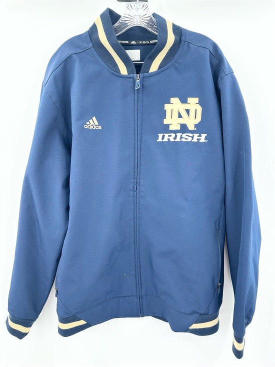 adidas Other - Adidas Men’s Notre Dame Official Full Zip Jacket Navy Blue Size XL